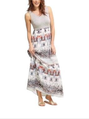Athleta Sleeveless Patterned Maxi Dress Sz Small